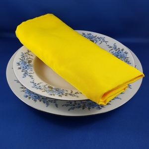 Sunshine Yellow 10 Piece Fabric Napkin Set